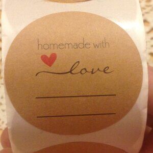 Craft labels for homemade projects, new roll